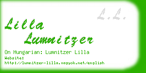 lilla lumnitzer business card